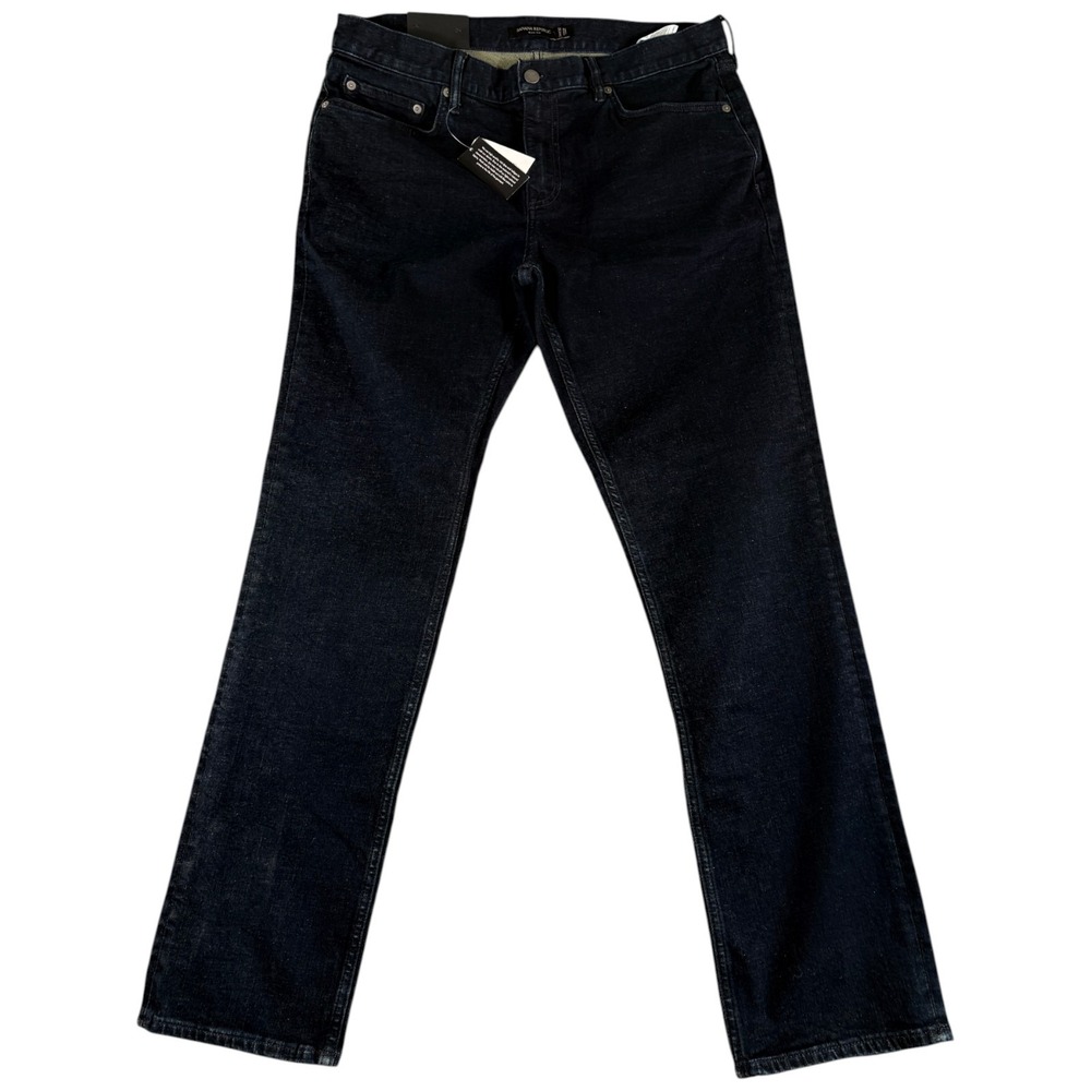 Banana Republic Jeans Mens 34x32 Dark Blue New Slim Premium Stretch Washed